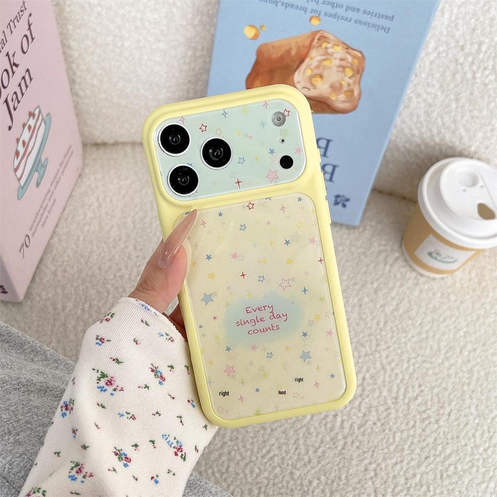 Colorful Star English Drop-Proof Phone Case for iPhone 15 Pro Max