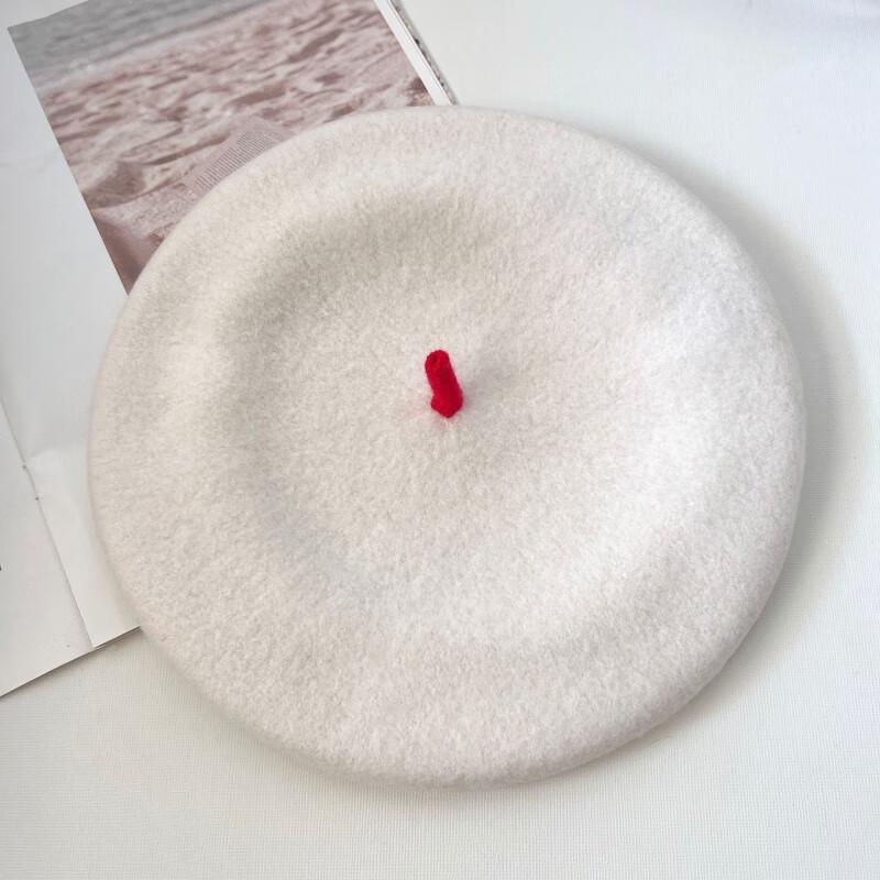 Шерстяная вязаная беретка JunBie S