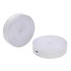 Motion Sensor Night Light Magnetic USB Rechargeable Round Small LED Cabinet Lamp for Bedroom Closet Stairs 2pcs