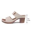 2024 Women's Plus Size Chunky Heel Peep Toe Sandals & Slippers: Summer One-Strap New Style
