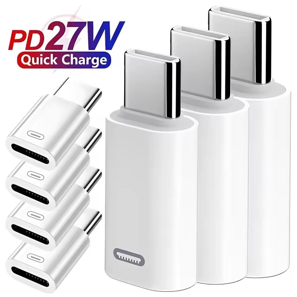 Adattatore di Ricarica Rapida da iOS a USB C Adattatore da Lightning a Tipo C Convertitore per Trasferimento Dati USB C per iPhone 16 15 Samsung Google