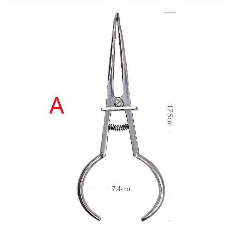 1 Pcs Dental Orthodontic Elastic Separators Circle Placement Pliers 2 Sizes Oral Teeth Ring Placing Forceps Dentist Tools