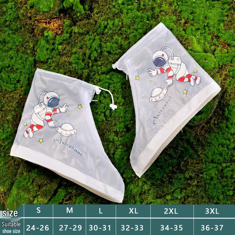 Verbesserte Anime Kinder Rutschfeste Halbhohe Regenschuhüberzieher: Regenfest, Sanddicht, Schmutzabweisend für Regentage