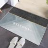Simple and Luxury Moisture-wicking Floor Mat Entrance Door Non-slip Mat Easy To Take Care of Clean and Dirty Crystal Velvet Household Floor Surface