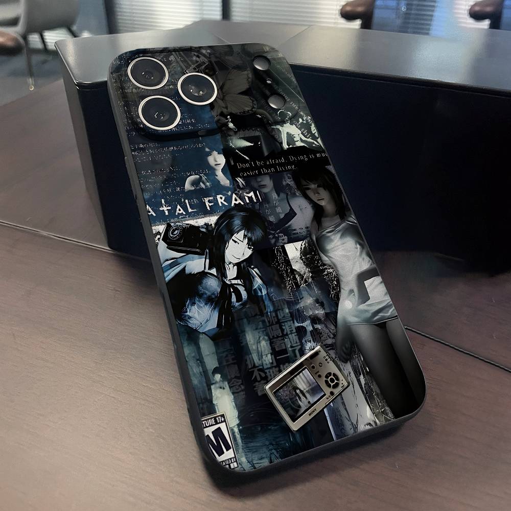 

F-Fatal F-Frame Phone Case For iPhone 15,16,12,14,13,11,17,Pro,Max,Plus,E,Air,Mini Black Cover iPhone15promax