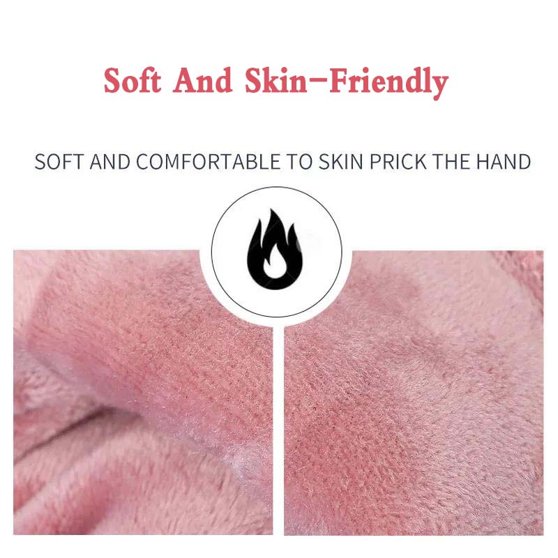 Mănuși pentru femei, iarnă, caldă și rezistentă la frig, plus catifea, îngroșată, anti-alunecare, mănuși sport din bumbac