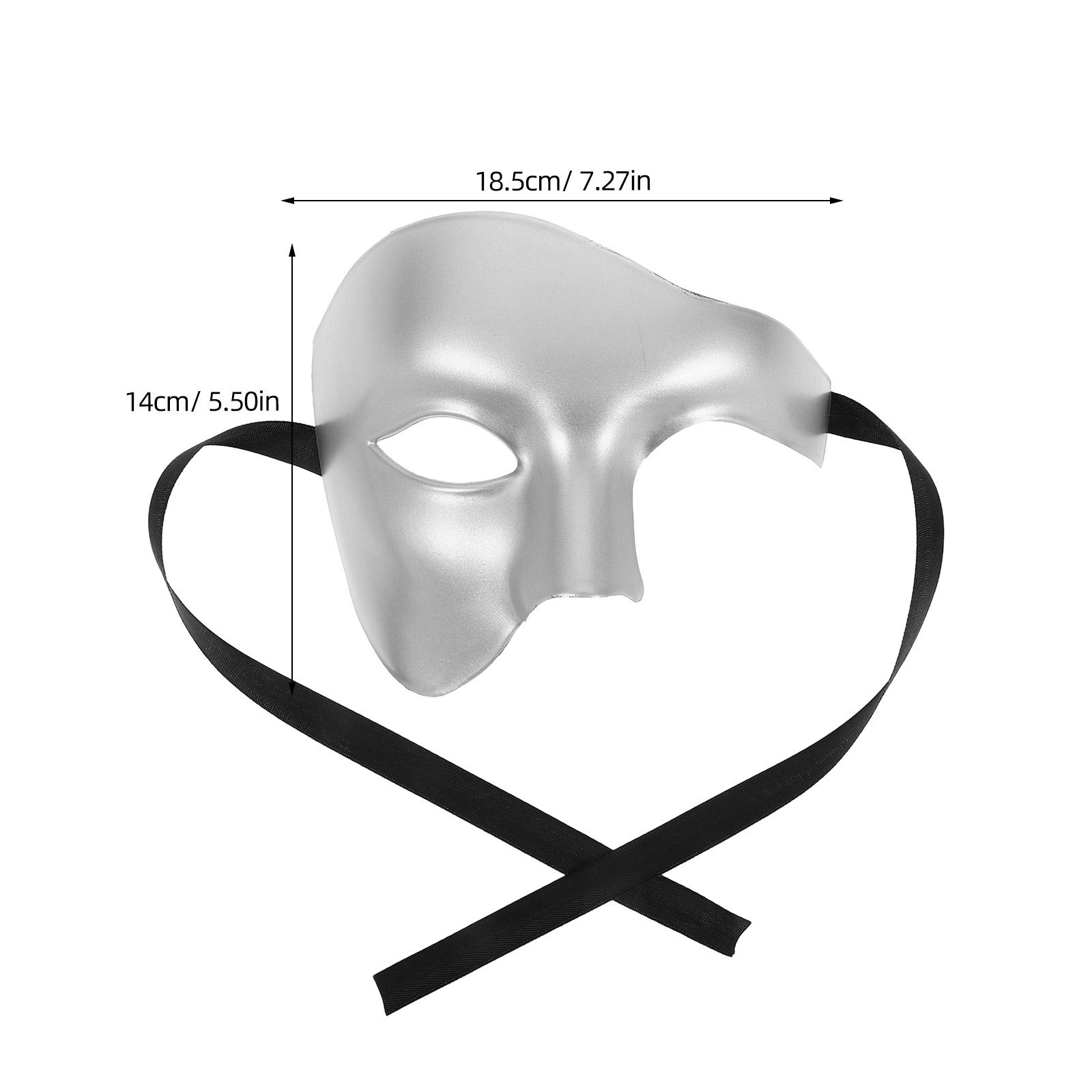 Блестящая Половина Лица Для Женщин Мужчин Карнавал Дисковечеринка Костюм Девичник Маскарадный Бал Хэллоуин Фестиваль Косплей Блестящий серебряный