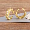 Nidin Creative Design Multilayer Ear Clip Cuff Earrings Delicate Fake Piercing Earrings For Women Trend Wedding Birthday Jewelry