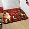 Christmas Mat Crystal Velvet Santa Claus Christmas Elk Entry Doormat Festive Decoration Carpet Bathroom Anti-slip Floor Mat 2026