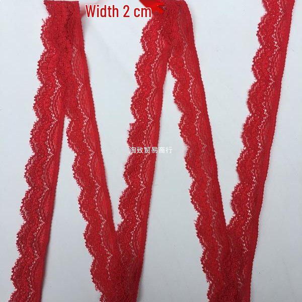 Multi-Color Elastic Lace Trim Lingerie, 2cm Wide