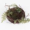 Nido d'Uccello Decorativo con Uccelli e Uova Artificiali Decorazione da Giardino Fatta a Mano Oggetti di Scena per Fotografia Regalo per Bambini