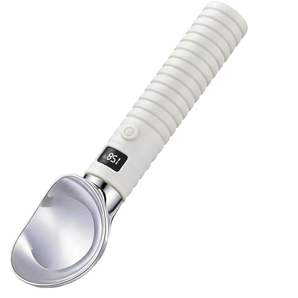 

Rechargeable Heated Ice Cream Scoop Rapid Heating Electric Preheat Scooper for Hard Ice Cream белый