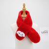 2025 Korean-Style Parent-Child Plush Scarf for Kids - Faux Rabbit and Mink Fur, Warm for Autumn/Winter Boys & Girls