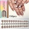 Glossy Finish Fake Nails 150 Pieces False Nail Tips  for Women Wearable False Fingertip