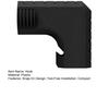 Dust Collection Adapter for DWE7485 Slim Table Saw Snap-On Hook Up Design Tool-Free Installation Efficient Wood Chip Capture Adapter