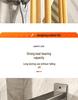 Wall-Mounted Rotating Hook & Storage Rack for Kitchen Utensils - Punch-Free Installation