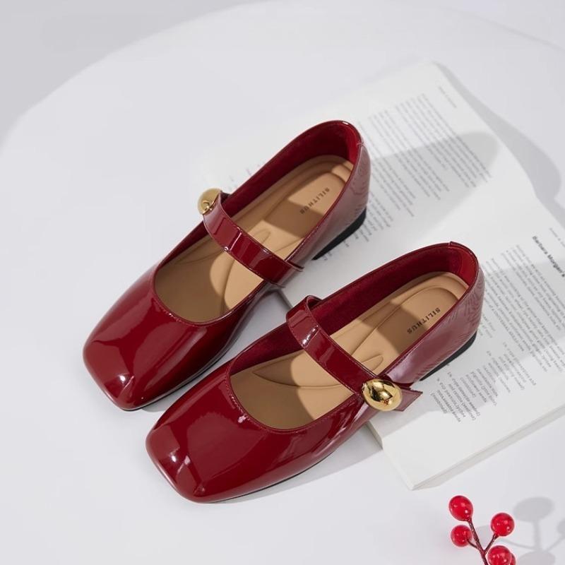 Fashion 2025 New Flat Retro Versatile High Heels Spring and Autumn New Fashion Slip-on Lightweight Square Toe Elegant Shoes for Women