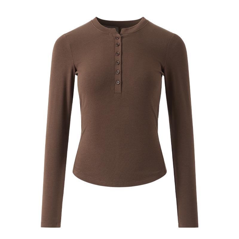 2025 P/Z Dámský zeštíhlující top s dlouhým rukávem z německého sametu s výstřihem do V a knoflíky - korejský styl