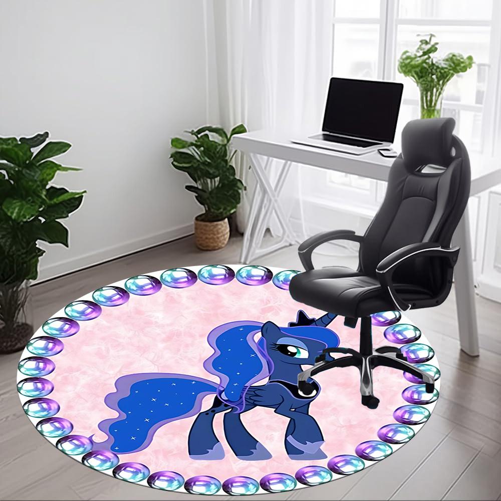1pc Unicorn Fantasy Chair Carpet for Office, Non-slip, Soft and Durable Leisure Rug, Perfect for Office, Living Room yy251103113