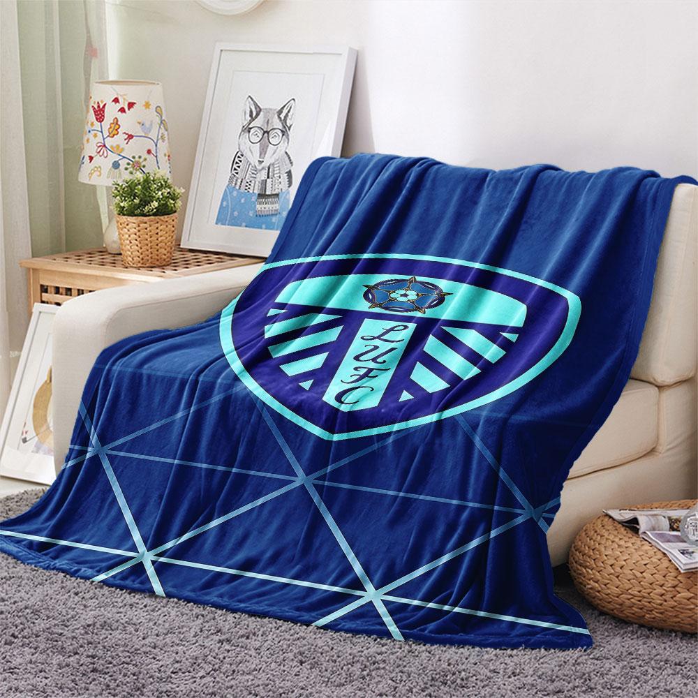 Leeds Soccer Blanket, High Quality Comfortable for All Seasons, Home Decor, Warmth and Comfort