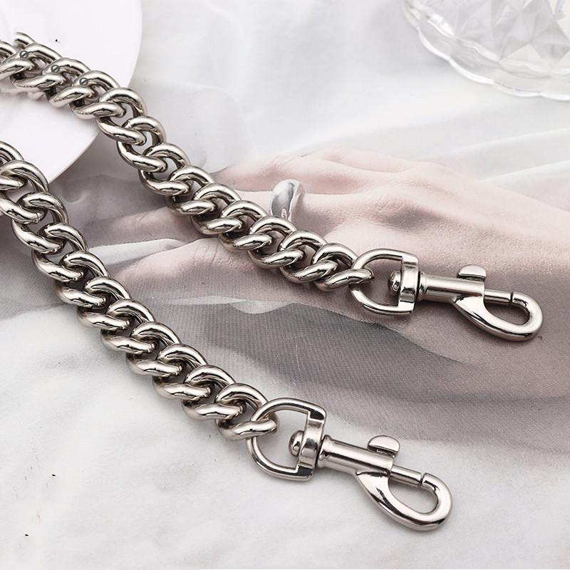 Aluminum Chain Strap Bag Silver Gold Metal Chain 13mm Designer Shoulder Bag Chain Replacement Accessories Hardware 120cm