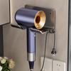 Wall-Mounted Hairdryer Rack: No-Punch, Anti-Theft & Anti-Loss for Hotels & Homestays