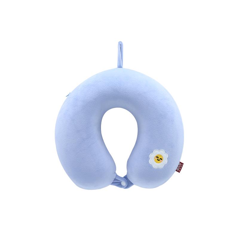 Cuscino per il Collo a Forma di U in Memory Foam con Animali dei Cartoni Animati per Viaggio, Casa o Ufficio Reclinabile