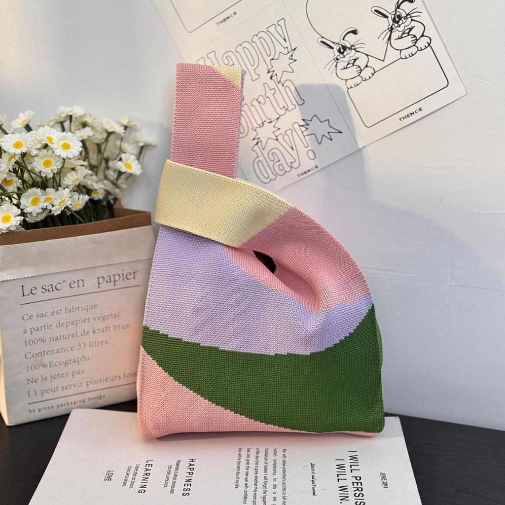 Geantă Tricotată cu Tematică Festivalul Bărcii Dragonului Geantă Cadou pentru Întâlnirea Companiei Geantă de Mână Cadou de Nuntă Geantă Zongzi Geantă Fericită pentru Bomboane