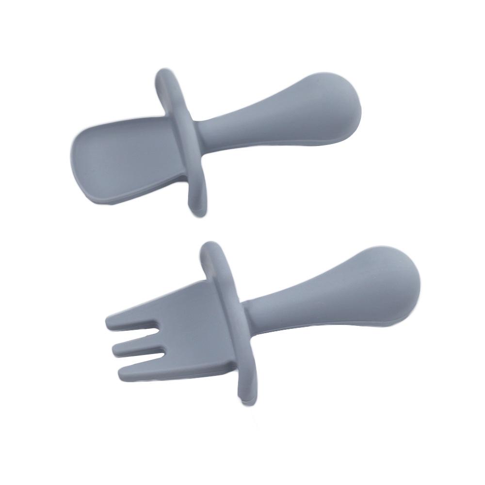 Silicone Baby Feeding Spoon Set - Soft-Head Training Spoons for Infants