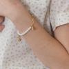 Daisy Pearl Chain Bracelet - Gold