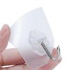 6Pcs Strong Transparent Suction Cup Sucker Rustproof Towel Hooks Wall Hooks Hanger For Kitchen Bathroom