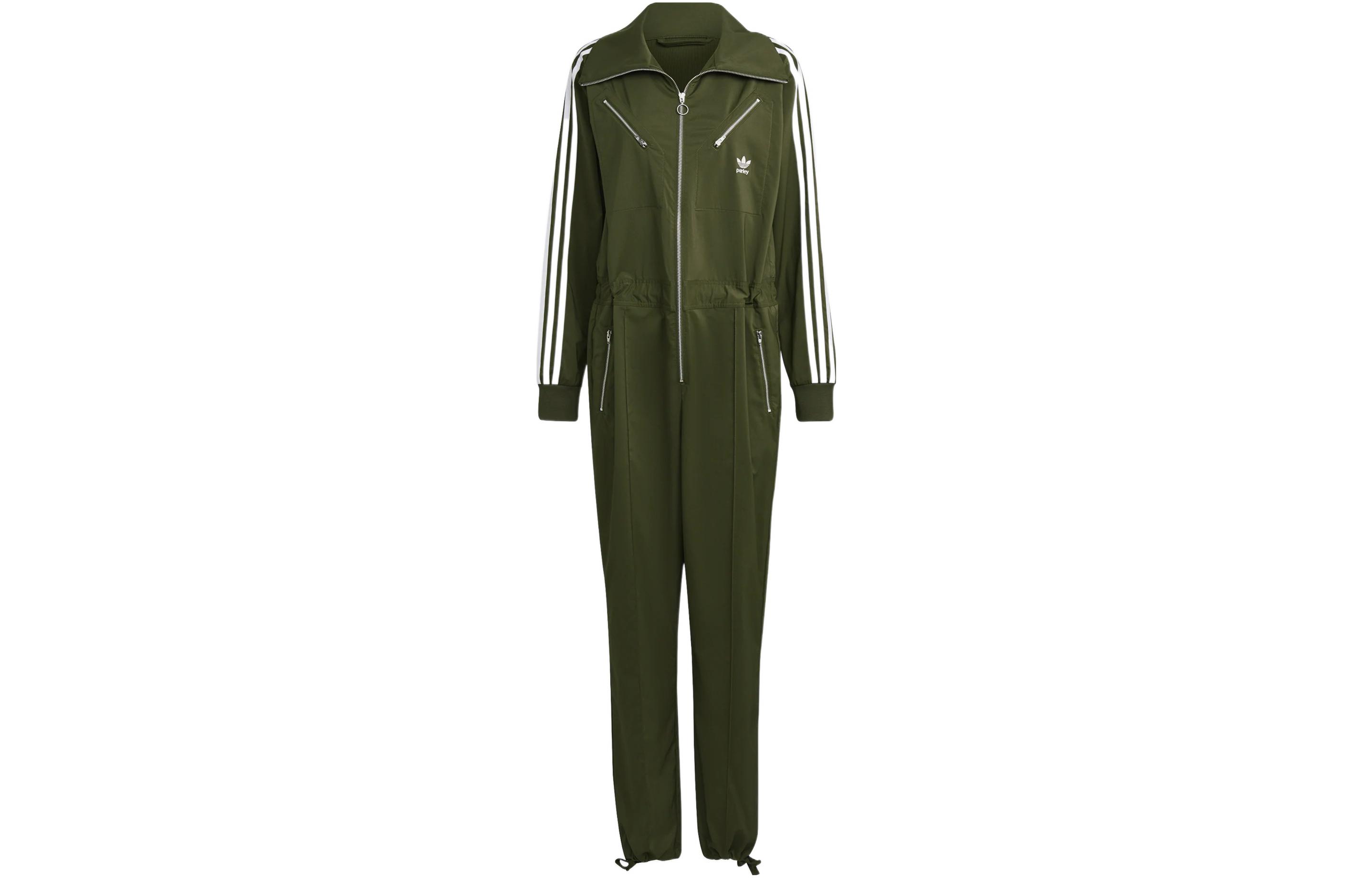 Adidas Originals Bodysuits Women s Dark Olive Green Lapel HD2517 34
