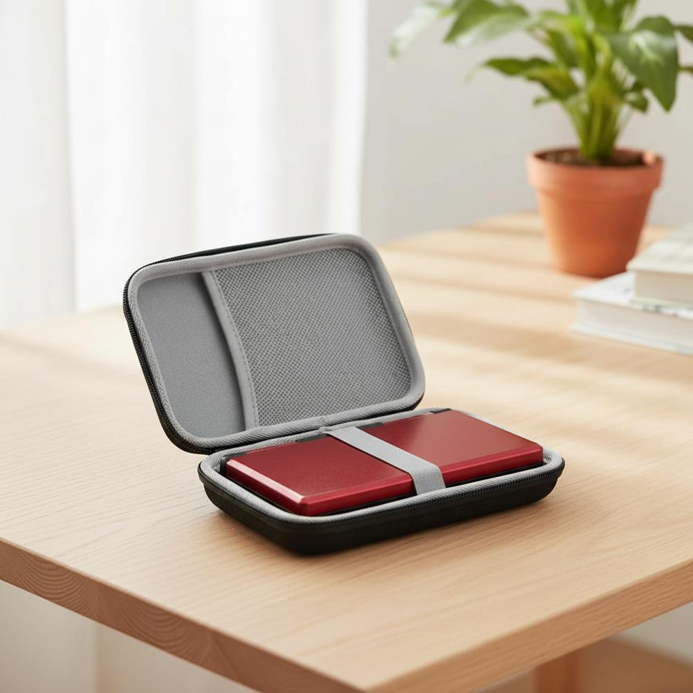 2026 Tragbare Aufbewahrungstasche für ANBERNIC RG DS Handheld-Spielekonsole Zubehör EVA Hartschalen-Sturzsicher Stoßfester Tragekoffer