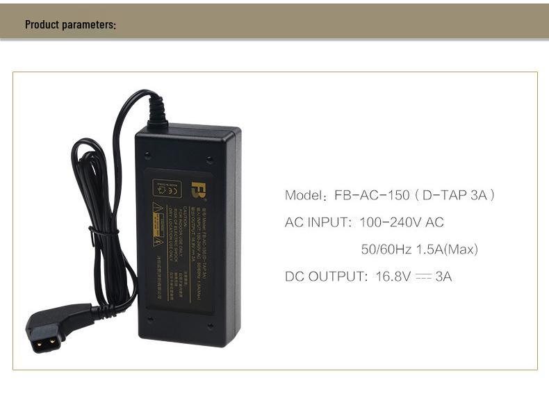 8-Cell V-Mount Battery Charger for Sony Camcorders with D-TAP Adapter