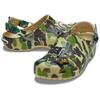 A BATHING APE x Crocs Classic clog camouflage print comfortable and versatile hole shoes for men and women in brown