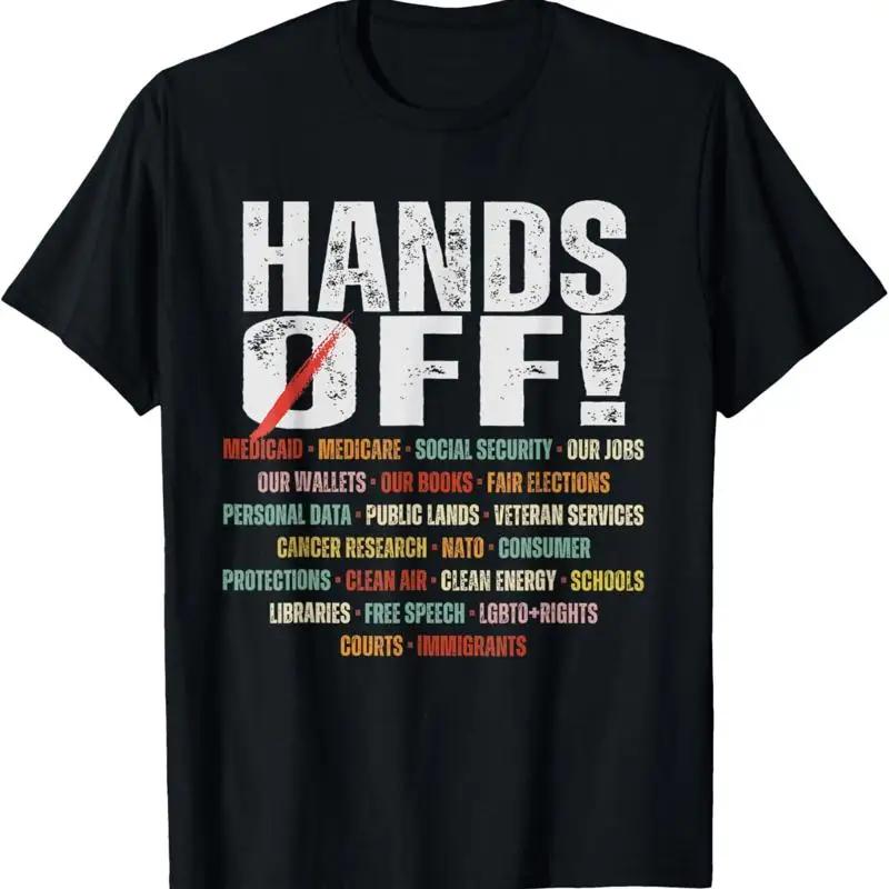 

Resist Hands Off Protest Vintage We The People American Flag T Shirt S разноцветный