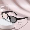 Retro Cat-eye Photochromic Myopia Glasses for Round and Square Faces