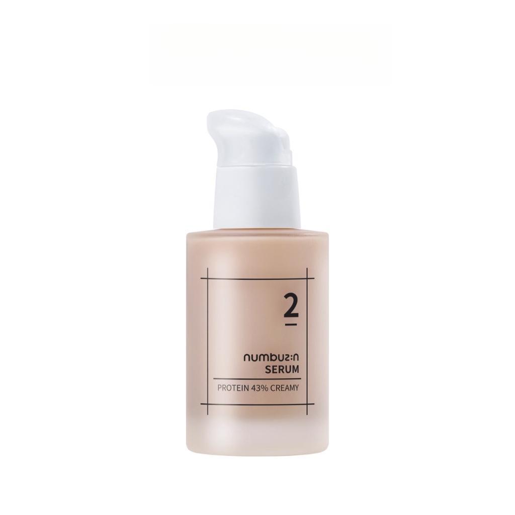 NUMBUZIN No.2 Tone Up Good Bye Rødhet Dermakrem SPF50+PA++++ /Serum: Protein Creamy Serum/Deep Clean Fresh Cream Cleanser