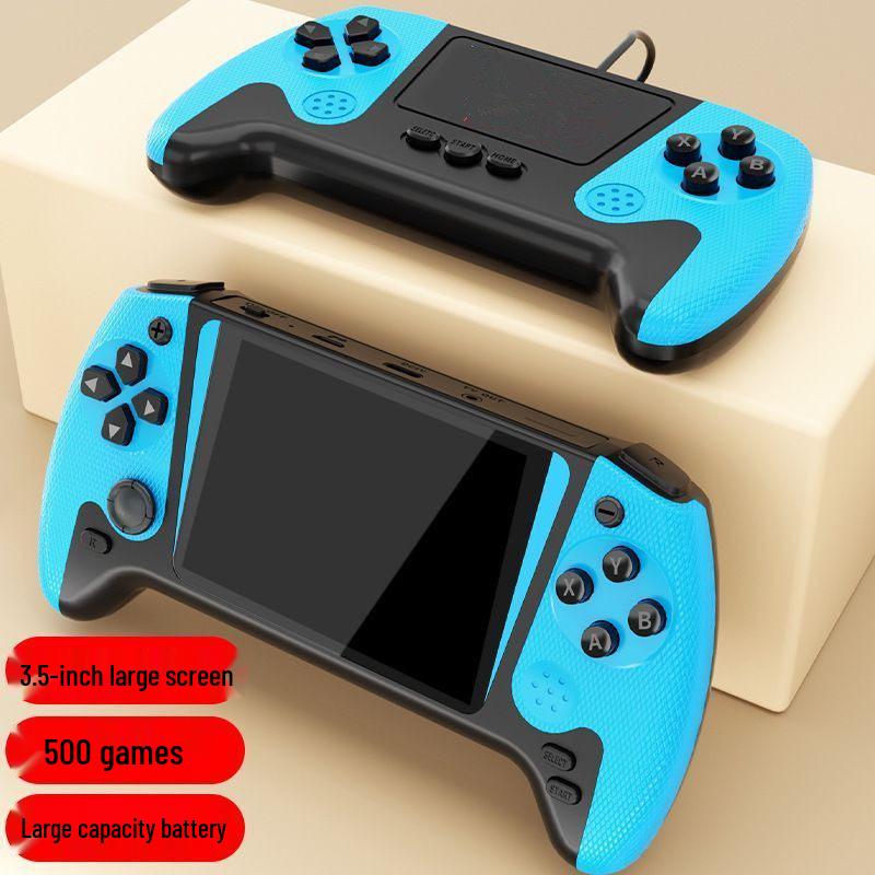 2025 Handheld Game Console with Large Screen, 500 Retro Games, Joystick, Dual Player, Rechargeable - Perfect Children's Gift