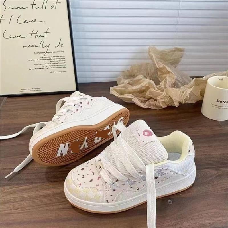 High Value Niche Color Scheme Bread Shoes Women's Tide Autumn New Fashion Versatile Casual Little White Board Shoes