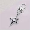 1pc Alloy Star and Moon Keychain Fashionable Ladies Key Ring for Bags, Backpacks, Cars Daily Use - Decorative Star Shape, Ring Buckle