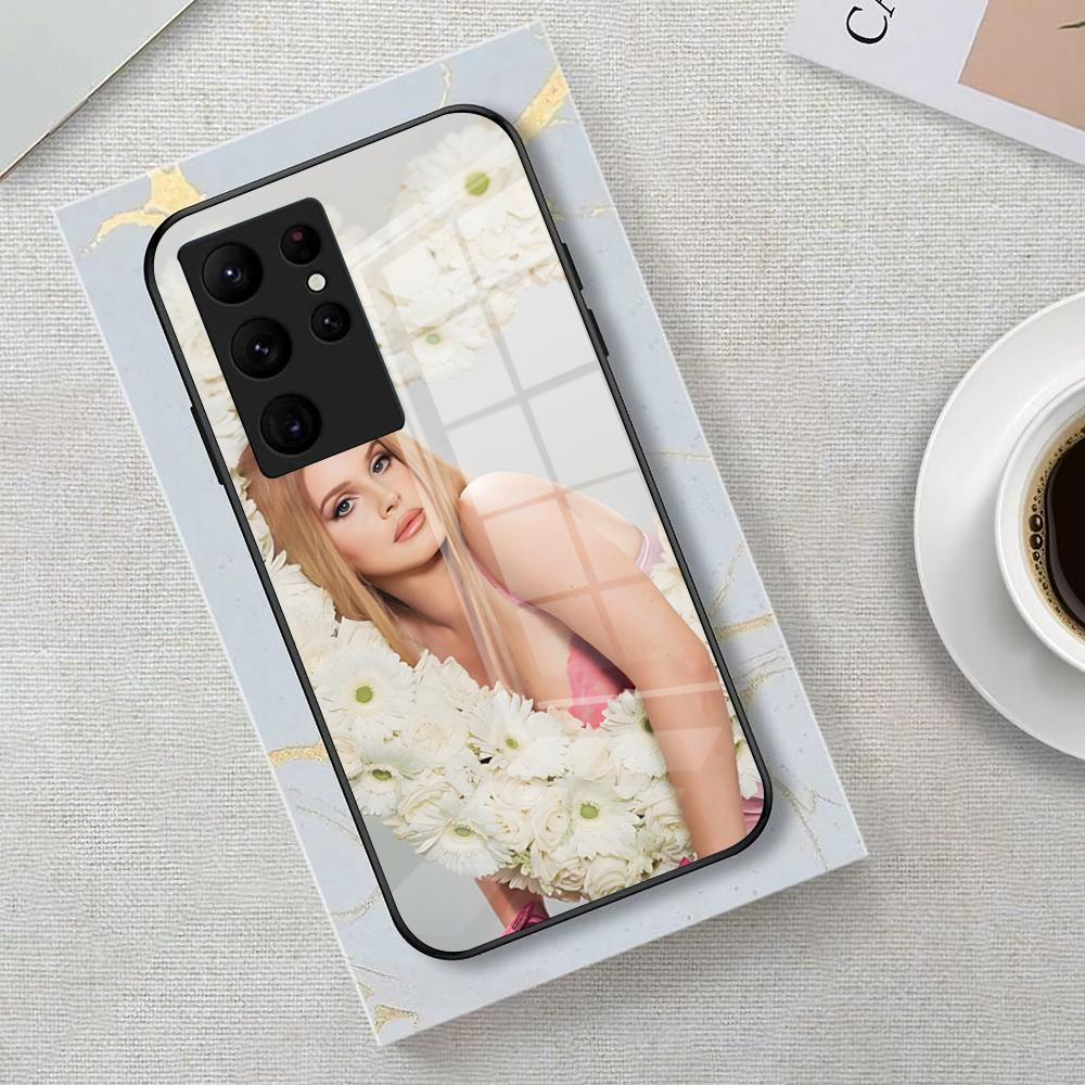 Lana Del Rey LDR Singer Phone Case For Samsung S26 S25 Edge Ultra 23 22 21 20 Ultra Plus S24 Fe Glass Cover