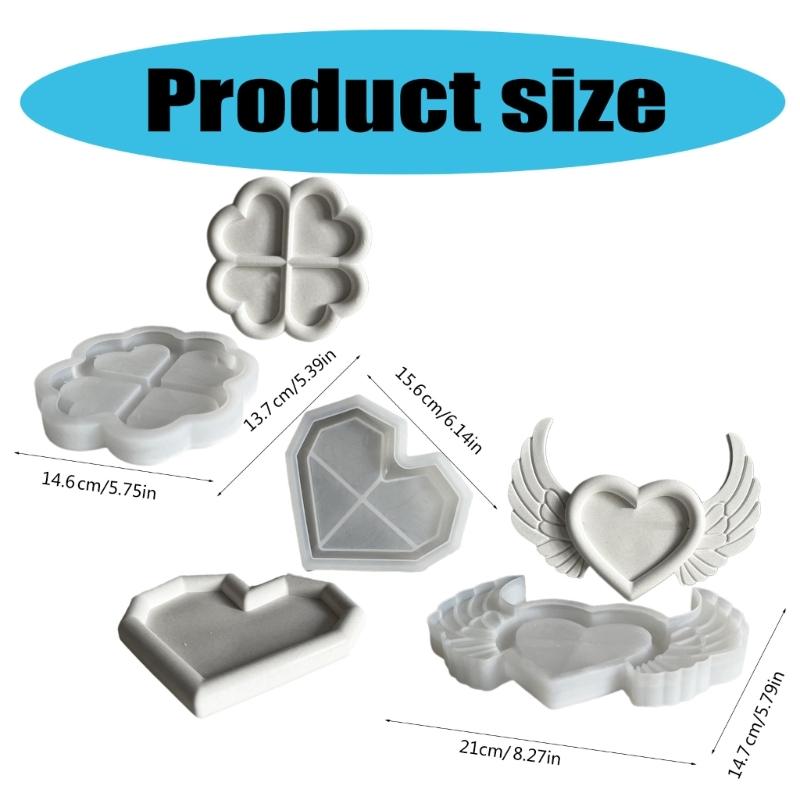 Home Decorative Tray Crafting Mold Sturdy Silicone Storage Tray Mould for Art Students DIY Resin Projects Display
