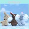Adorable Plush Mini Donkey Keychain Soft Toy Cute Cartoon Animal Doll Accessory