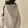 Navava Women Daily Long Sleeve Waffle Hoodie Zip Up Nc327