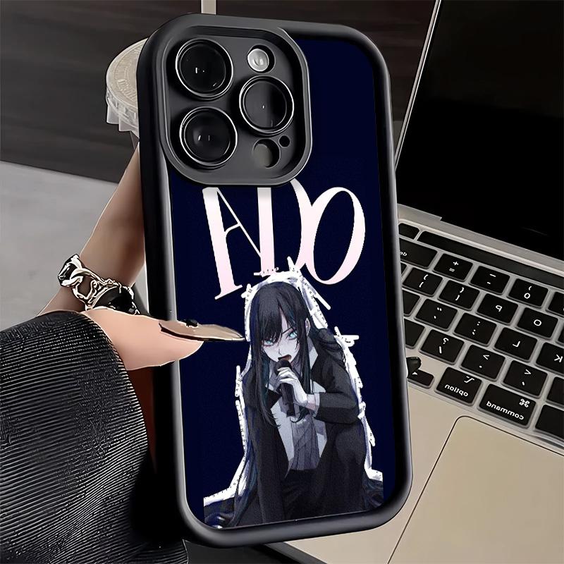 Phone Case for iPhone 17 Air 16E 15 16 Pro Max Ado Cartoon K-Kyogen X Uta Cover 14 Plus 13 12 Mini Soft Shell Silicone Fundas