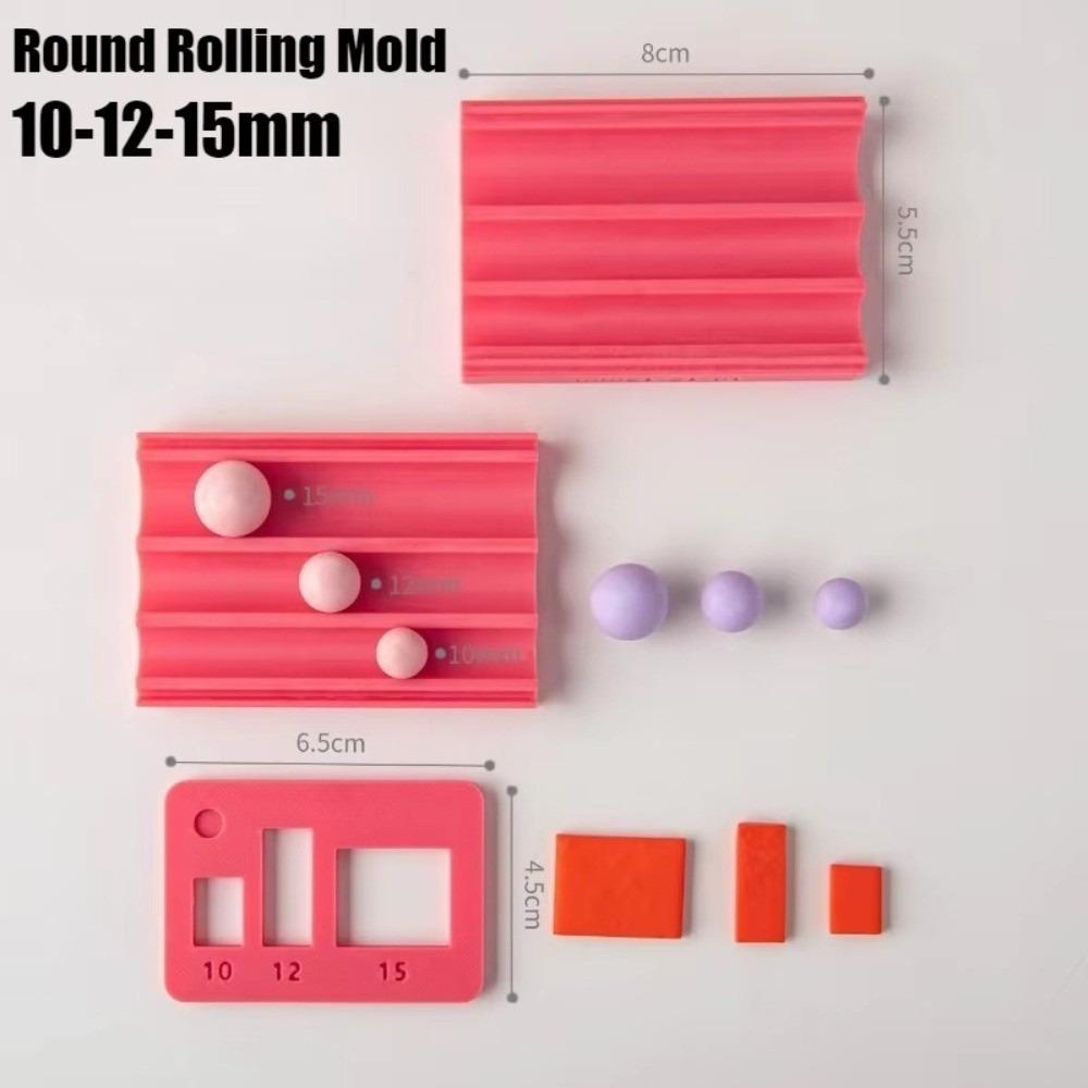 Mit gestanztem Reib-Hilfswerkzeug Weiche Keramik Handgefertigte Werkzeuge Neues Rundkugel-Rollform-Set