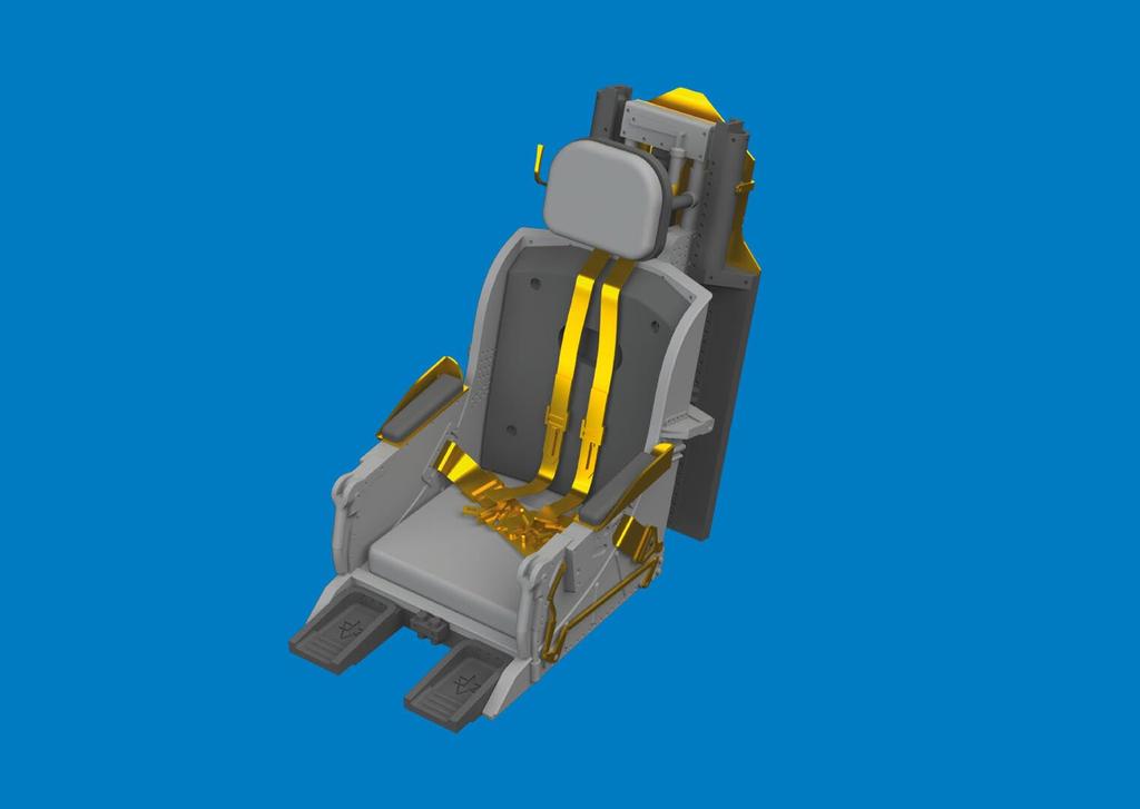 Eduard 1/48 Brassin F-86F Ejection Seat (for Hasegawa) Plastic Model Kit Parts EDU6481056 (Airplane)