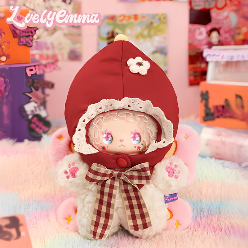 Lovely Emma Punk Era Plush Doll Blind Box Cute Vinyl Face Stuffed Animal Toy Collectible Decor Ornament Gift For Girls