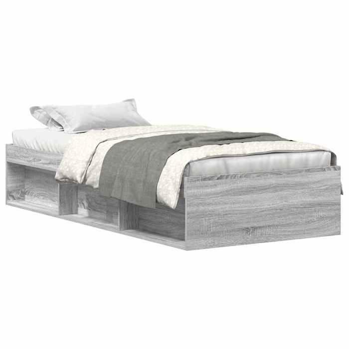 VidaXL Bed Frames Sonoma Grey 90x200 Cm 3203829